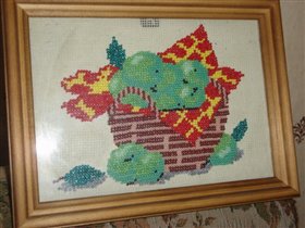 яблоки вышивка бисером - О том, как плести бисером.