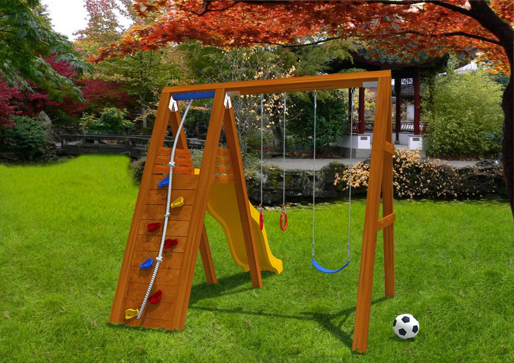 Игровые комплексы из дерева