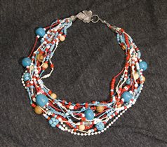 Ожерелье цветное 47см - 300руб