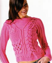 Розовый свитер 2