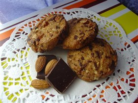 печенье с орехами и шоколадом