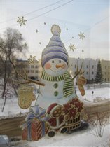 Снеговик на своём месте