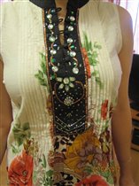 LUCKY AND COCO Cotton Beaded Tunic - L-ка