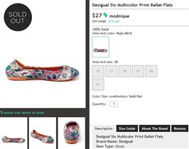 Desigual балетки