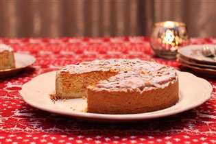 Морковно-миндальный пирог
