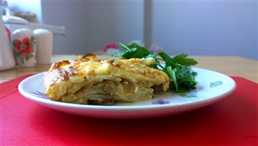 Мясо по-французски с говядиной