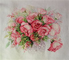 Акварельные розы Риолис