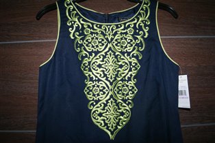 Jessica Howard Sleeveless Split Neck Shift