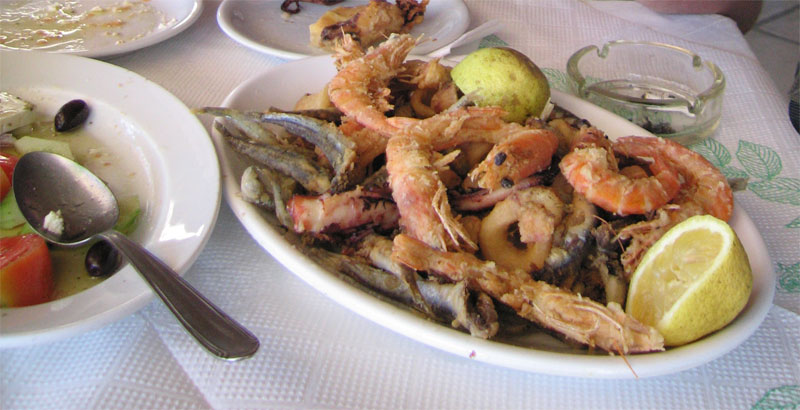 Cretan seafood