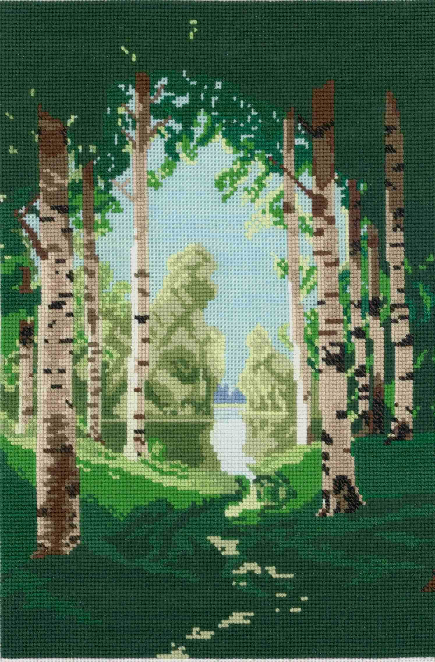 Схема березовая роща. Вышивка крестом Березовая роща Куинджи. Архип Иванович Куинджи Берёзовая роща. Куинджи Березовая роща оригинал. Панна Березовая роща.