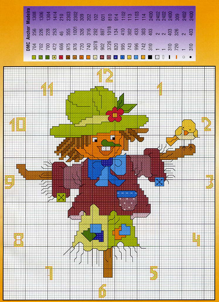 схема. Часы