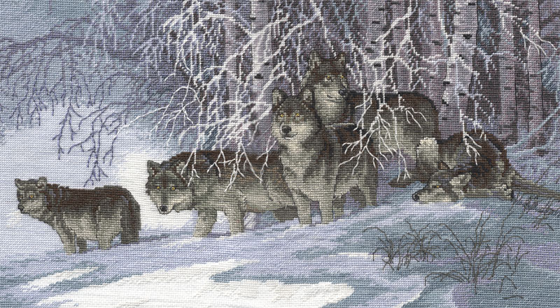 Зимние кружева. Моя вышивка