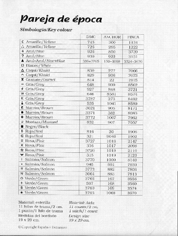 COLORES 2. PAREJA DE EPOCA 1є