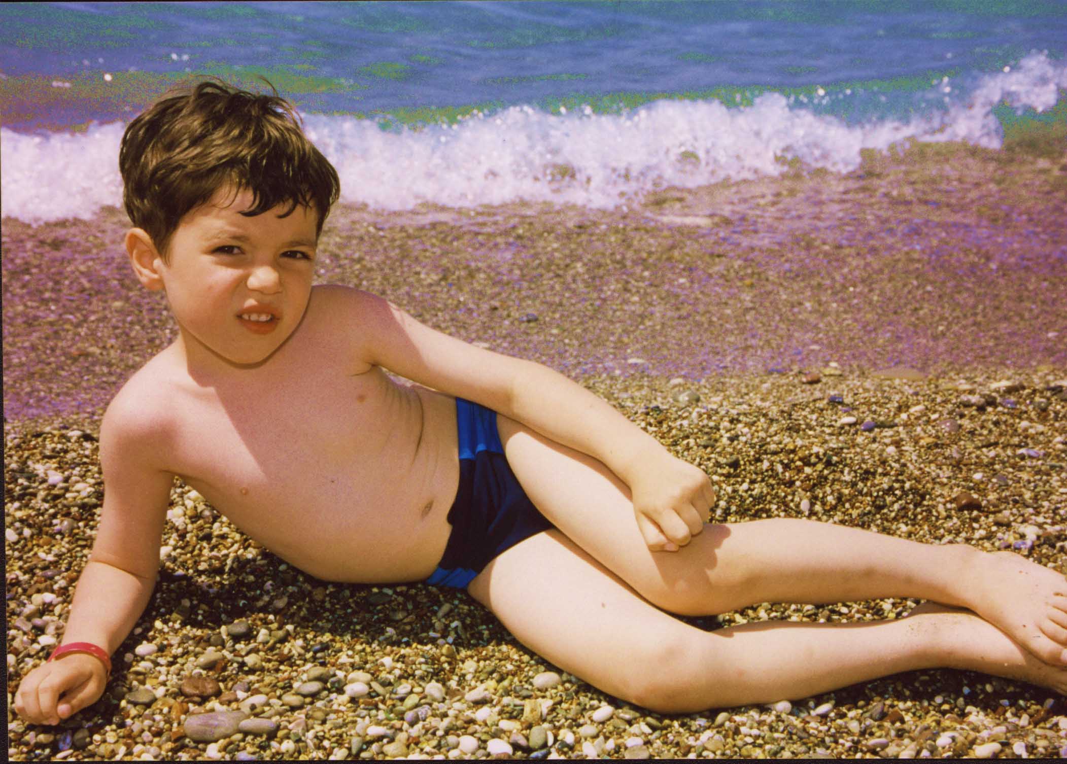 На пляже. Турция, май 2003