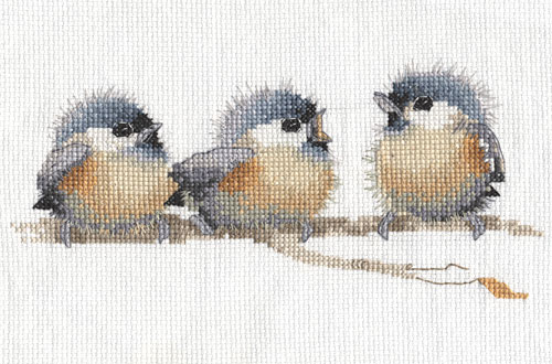 Синички. Моя вышивка