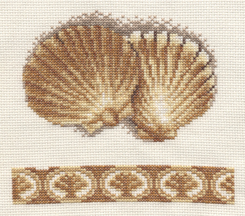 Shell . Моя вышивка