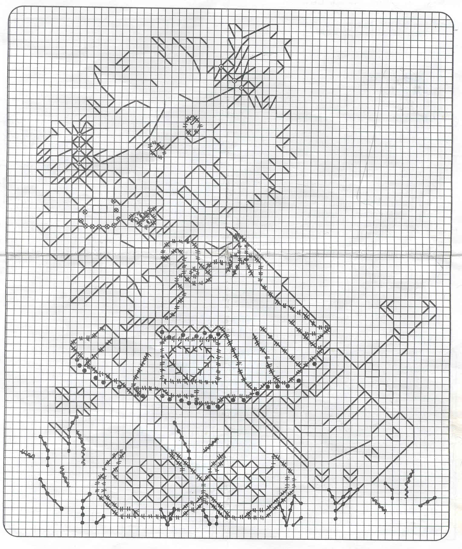 backstitch. Suzy's Zoo Уточка с лейкой