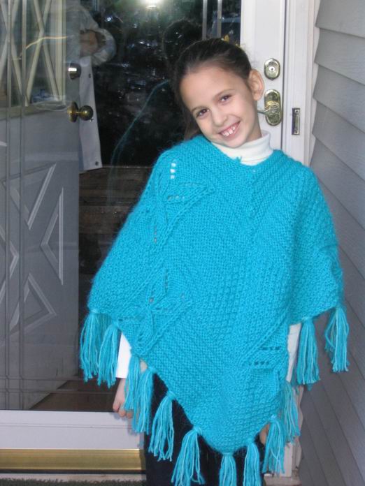 Новое пончо !. Мои работы