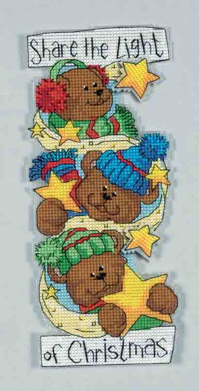 Share the light of Christmas. пластиковая канва