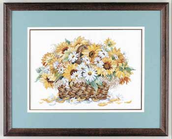 Sunflowers 2. Flowers, leaves, trees