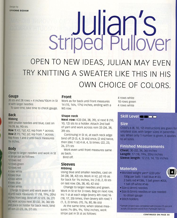 6-1. Журнал по вязанию Ноябрь 2004