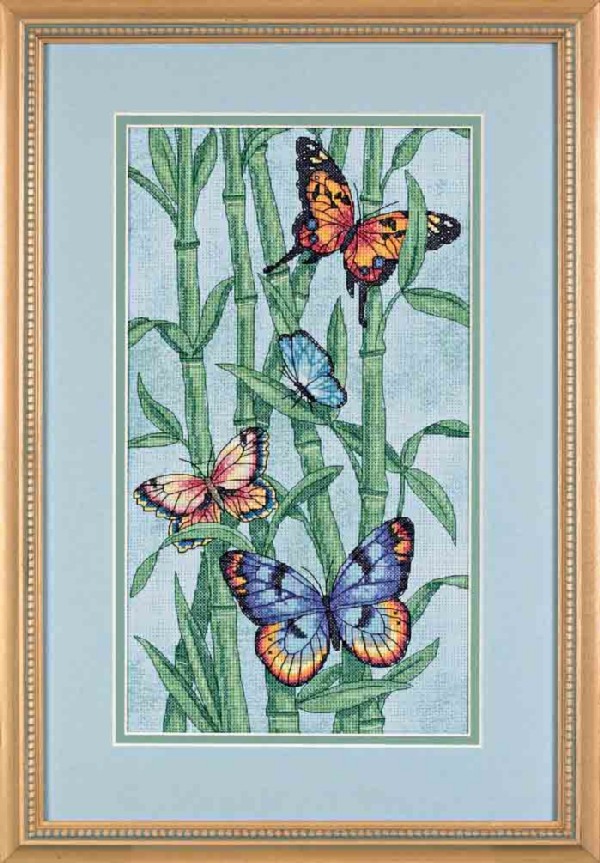 Colored butterflies (dim). Butterflies, insects