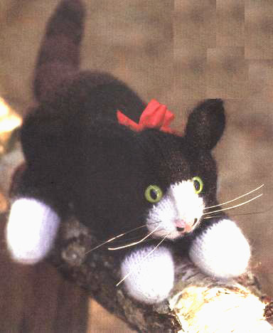 вязаная киса. коты 