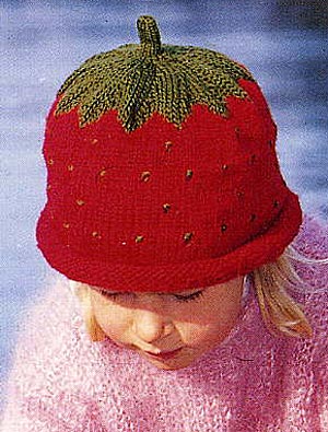 Клубника. Фруктово-ягодные и другие забавные шапочки