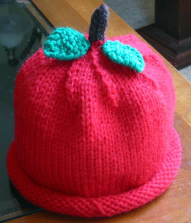 яблоко. Фруктово-ягодные и другие забавные шапочки