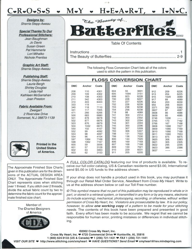 инструкция. бабочки-витражи СMH