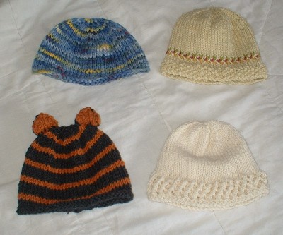 Левая нижняя - Тигриная. Фруктово-ягодные и другие забавные шапочки