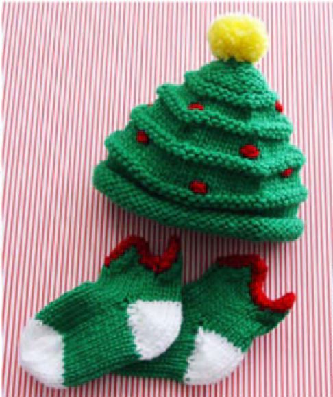 Шапка-елка и носочки ельфа. Фруктово-ягодные и другие забавные шапочки