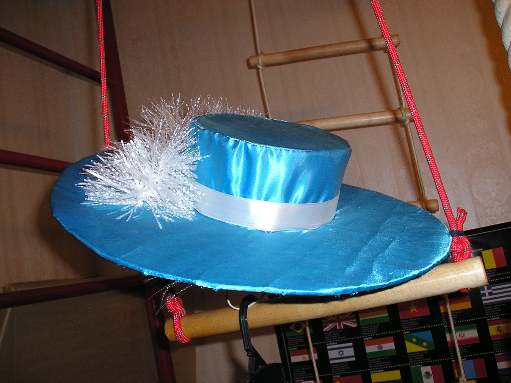 Описание товара - шляпа мушкетера с пером