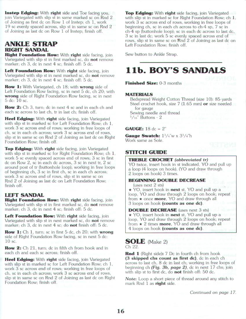 стр 16. Пинетки-журнал с описаниями