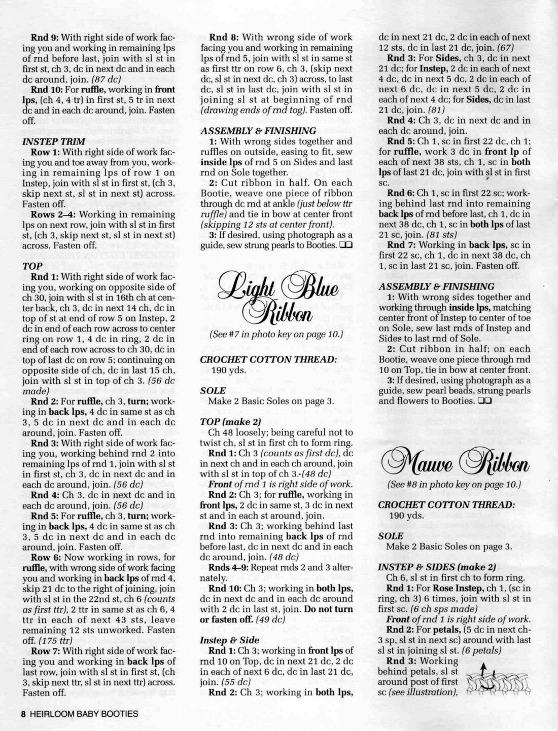 стр 27. Пинетки-журнал с описаниями