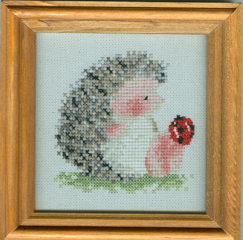 Ежик. Вышивка