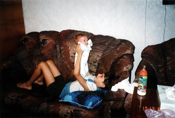 Андрюша и Нася. Мы с Насей