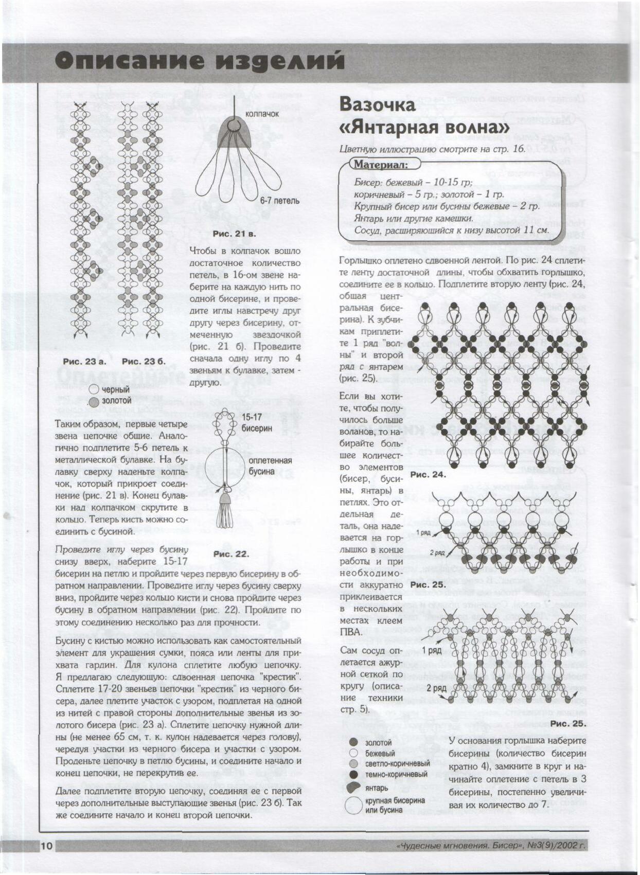 Чудесные мгновения - бисер 03/2003