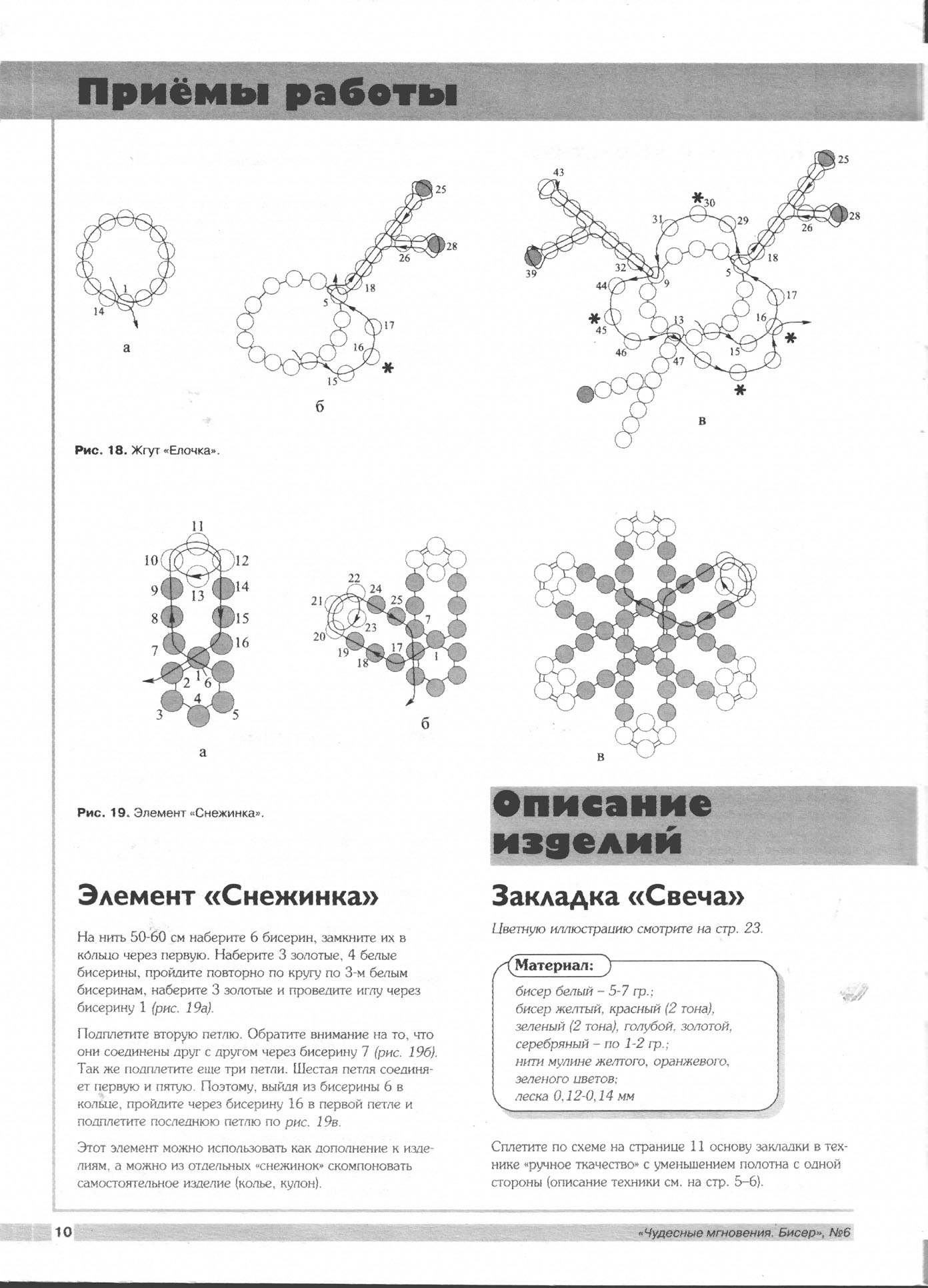 Чудесные мгновения - бисер 06/2001