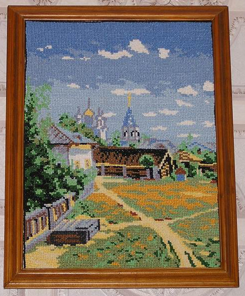 Московский дворик.. Оформление моих работ