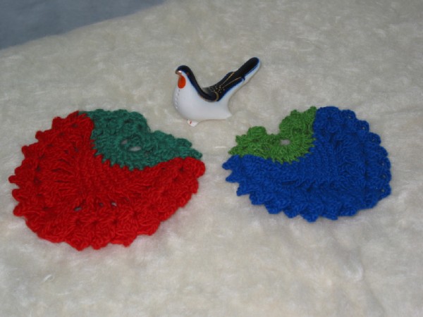 прихватки-ягодки. мое вязание