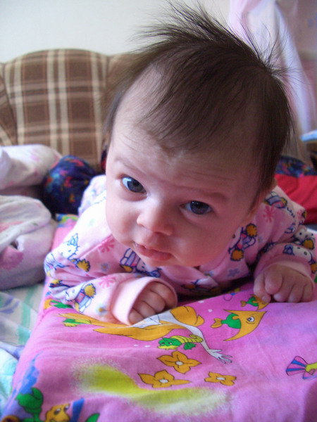 А как голову то держим!. Лиза 0 - 2 года