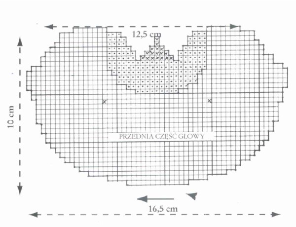przod glowy. mis i piesek DMC