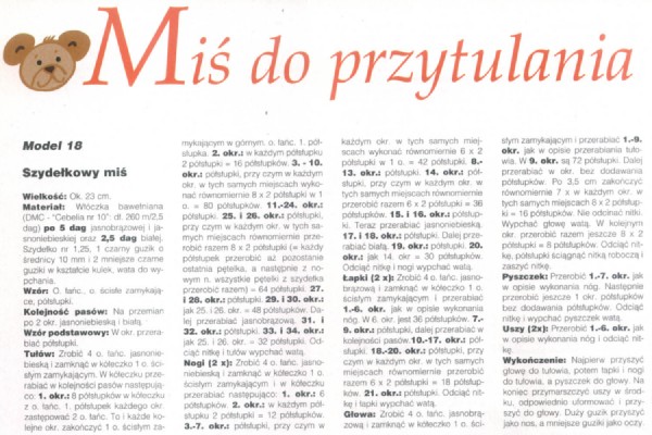 opis. mis do przytulania
