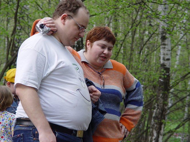 Кабанъ Сидорович с  супругой. Лица 7ya.ru (Узкое 08.05.2004) 