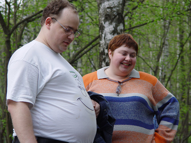 Кабанъ Сидорович с супругой. Лица 7ya.ru (Узкое 08.05.2004) 