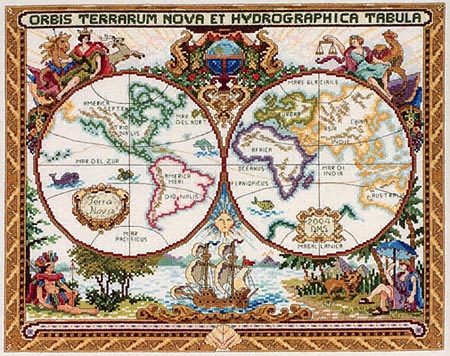 Olde World Map# Janlynn. Olde World Map