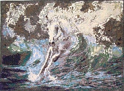 Конь, выбегающий из волны Kustom Kraft. ХВАСТАЮСЬ