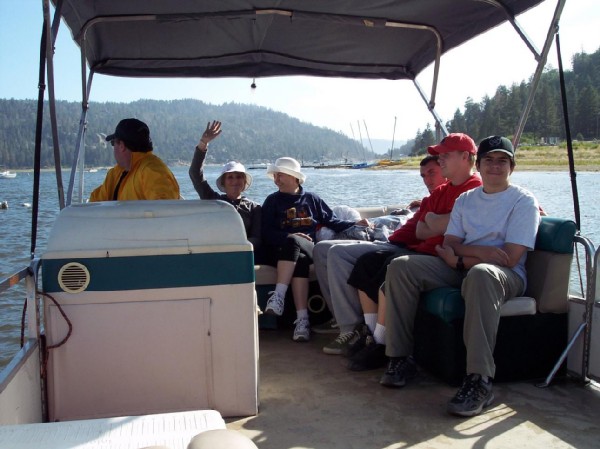 Наша компашка на катере. July 4,2004