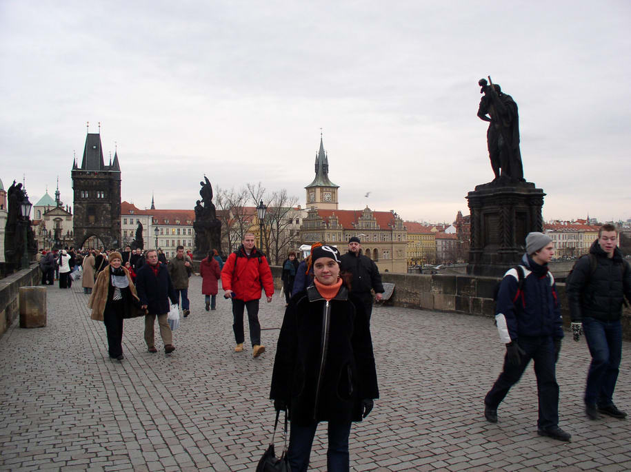 На Карловом мосту. Прага